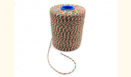 Christmas Red, Green and White Bakers Catering Twine 300m Extra Strong